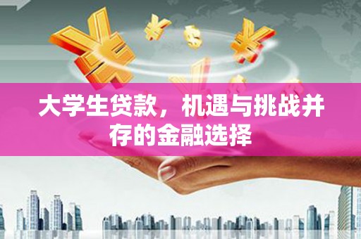 寒亭大学生贷款，机遇与挑战并存的金融选择