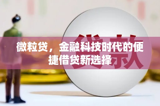 寒亭微粒贷，金融科技时代的便捷借贷新选择